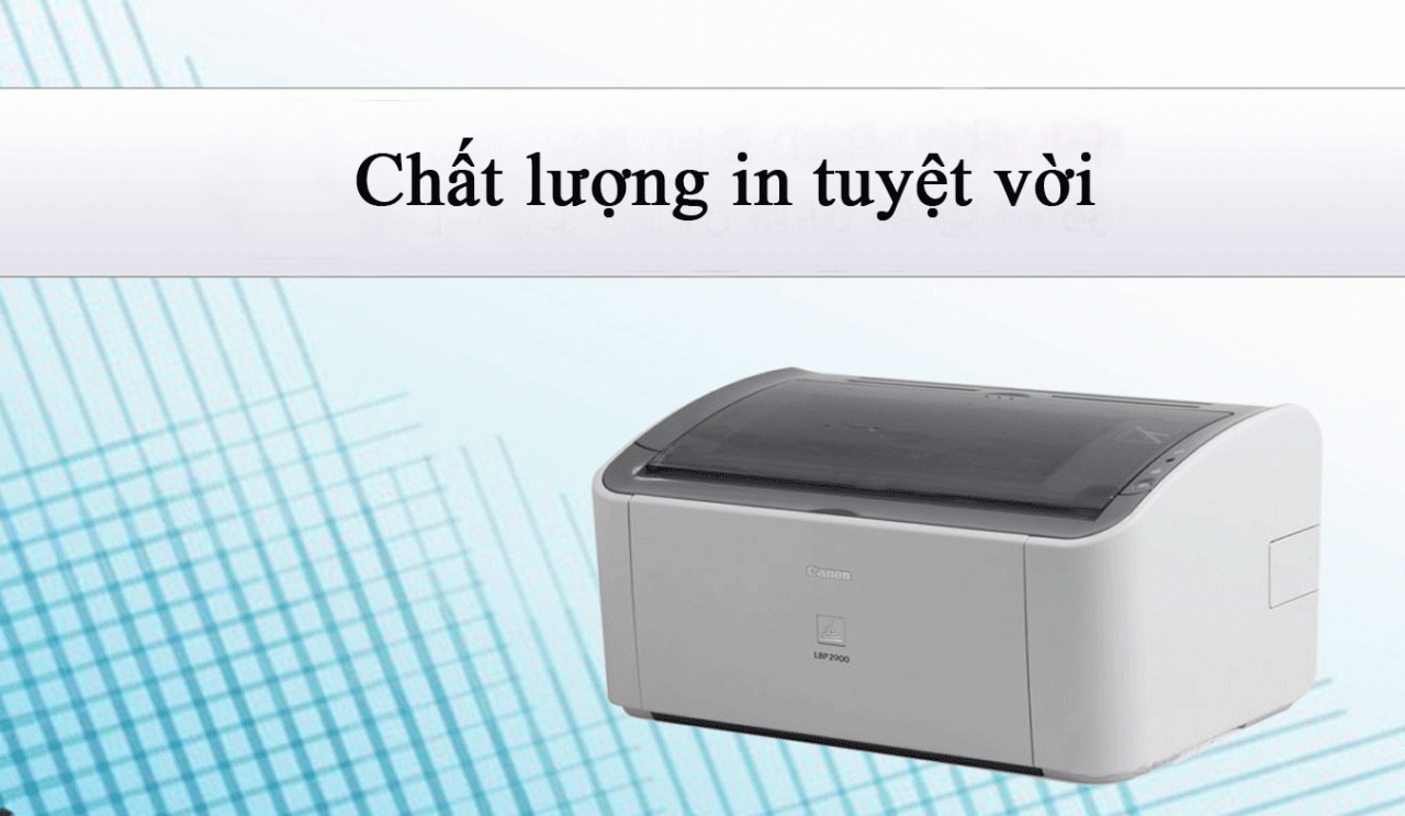 Máy in laser Canon LBP2900 Chất lượng in tuyệt vời